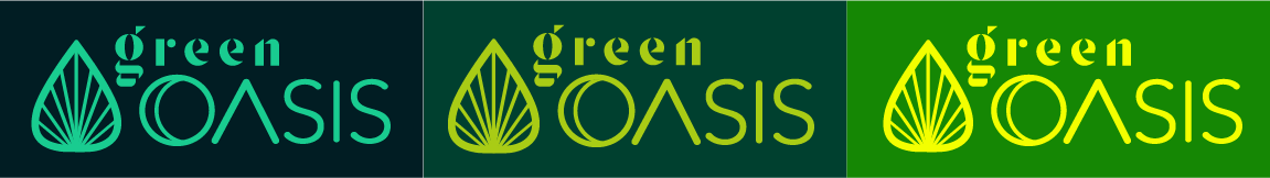 Green Oasis Logo set